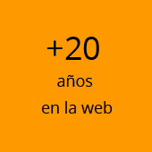 "16 años en la web"
