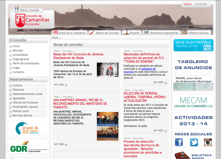 Portal Cidad�n do Concello de Camari�as
