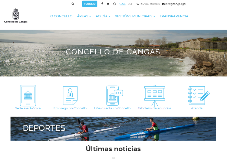 Portal cidad�n e tur�stico do Concello de Cangas