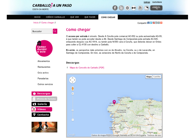Portal tur�stico do Concello de Carballo