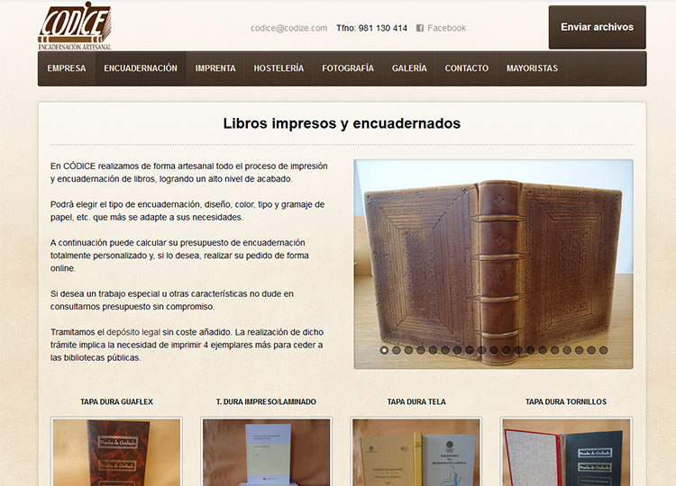 C�dice Encuadernaci�n Artesanal