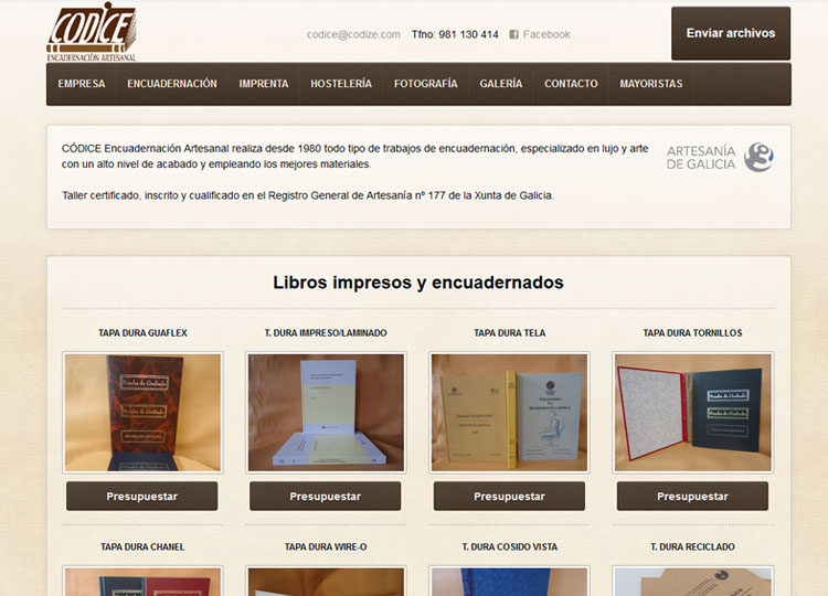 C�dice Encuadernaci�n Artesanal