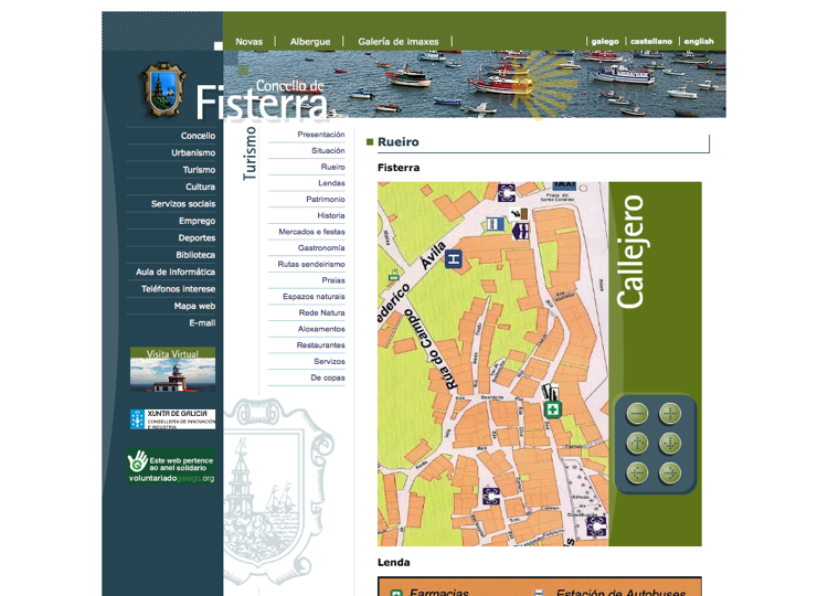 Web do Concello de Fisterra