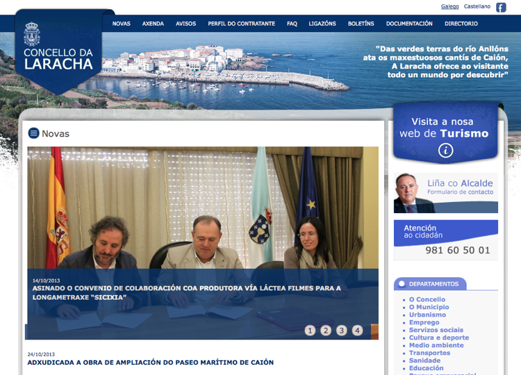 Web do Concello da Laracha