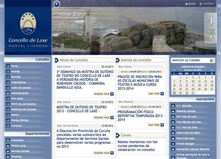 Portal cidad�n do Concello de Laxe