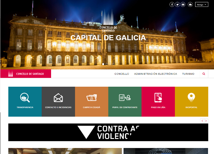 Portal web do Concello de Santiago de Compostela